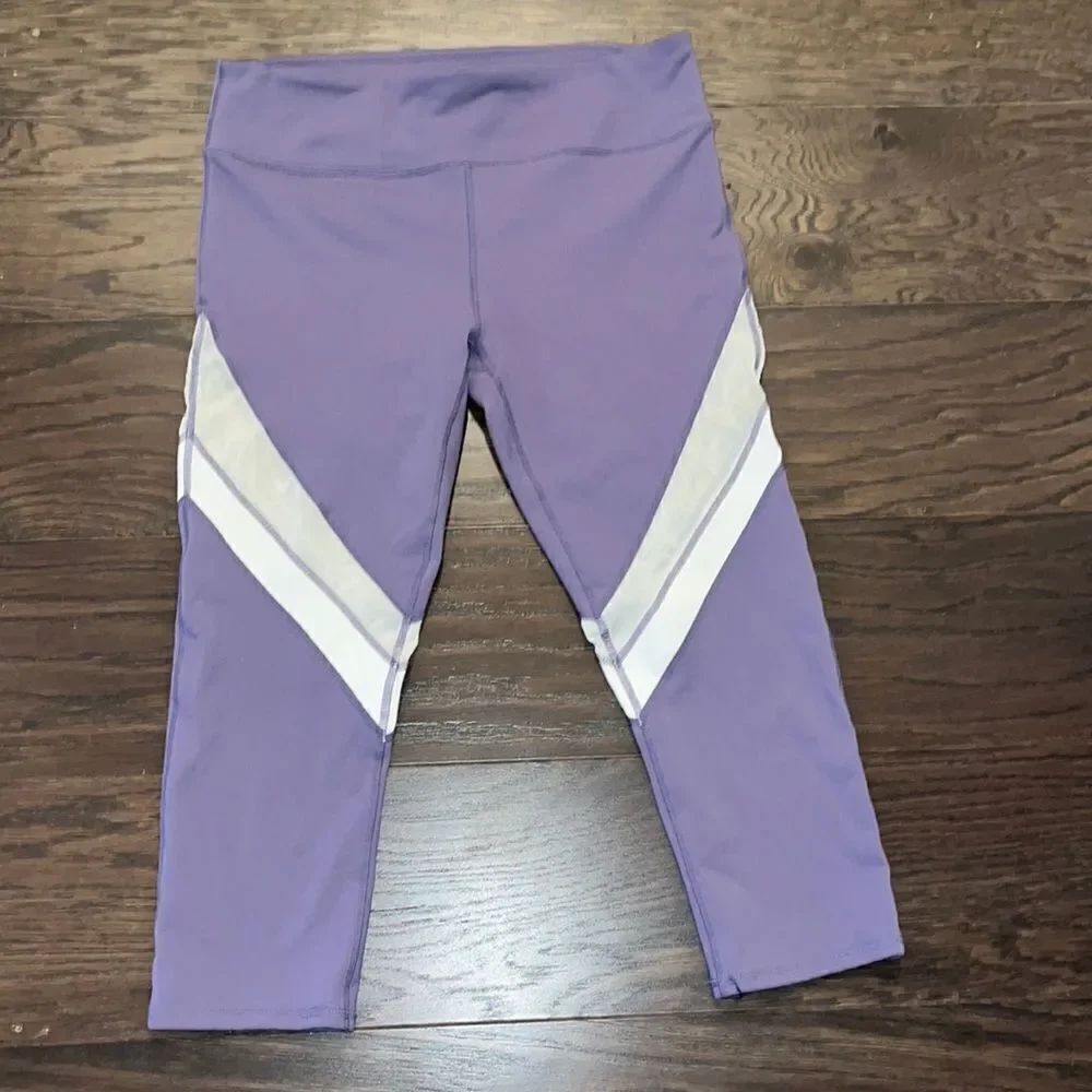 Fabletics Lilac Regular waist Powerhold Leggings Stretch yoga work out pants M
